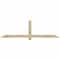 Ekena Millwork Eugene Rough Sawn Timber Gable Bracket, Douglas Fir, 84"W x 24"H x 4"D x 4"F, 7/12 Pitch GBW084X24X0404EUG00RDF - alternate 1